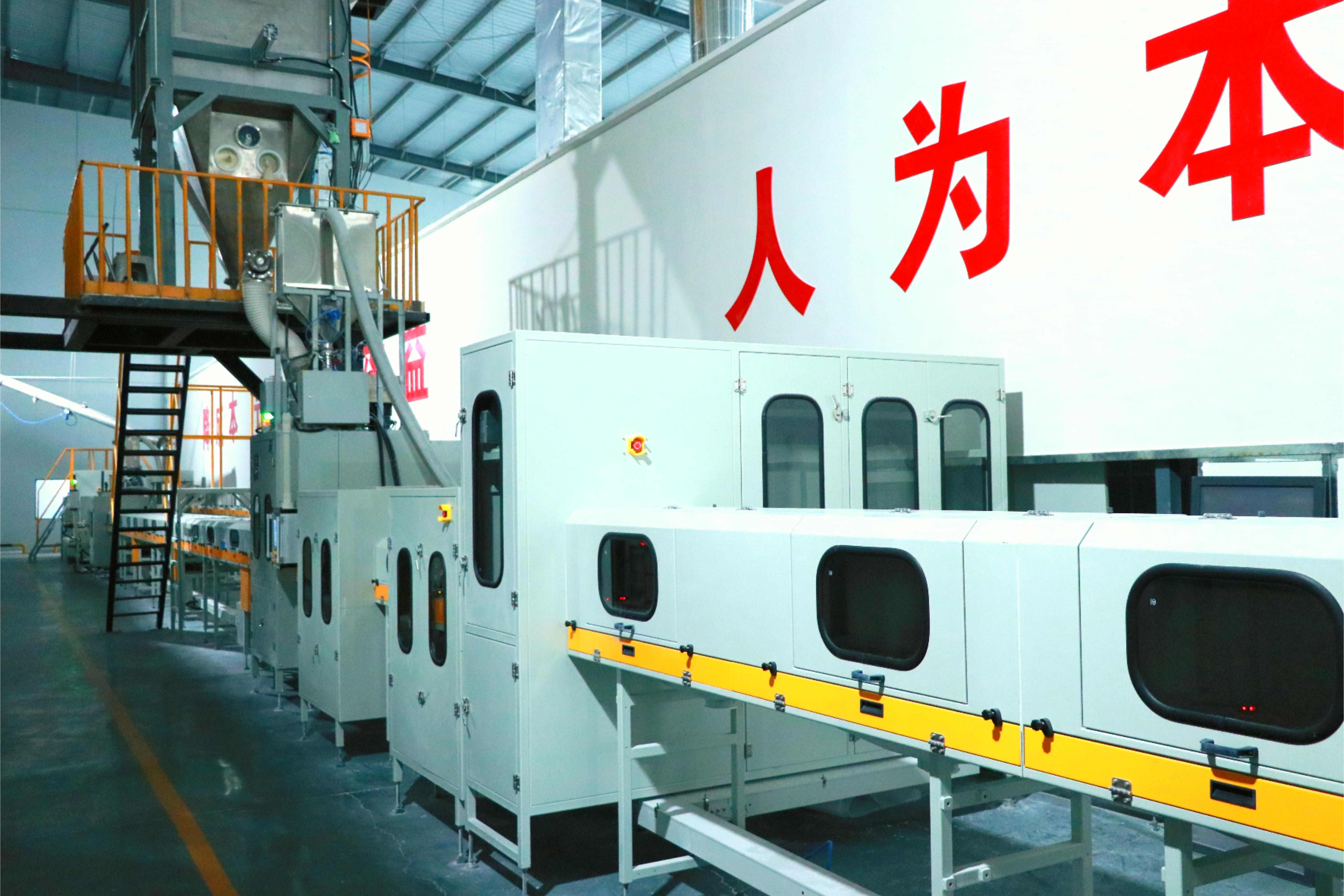 四列雙層電加熱輥道窯生產線